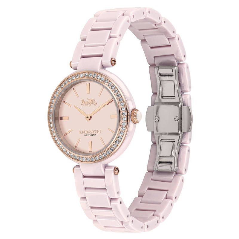 蔻驰park系列陶瓷表带石英女表