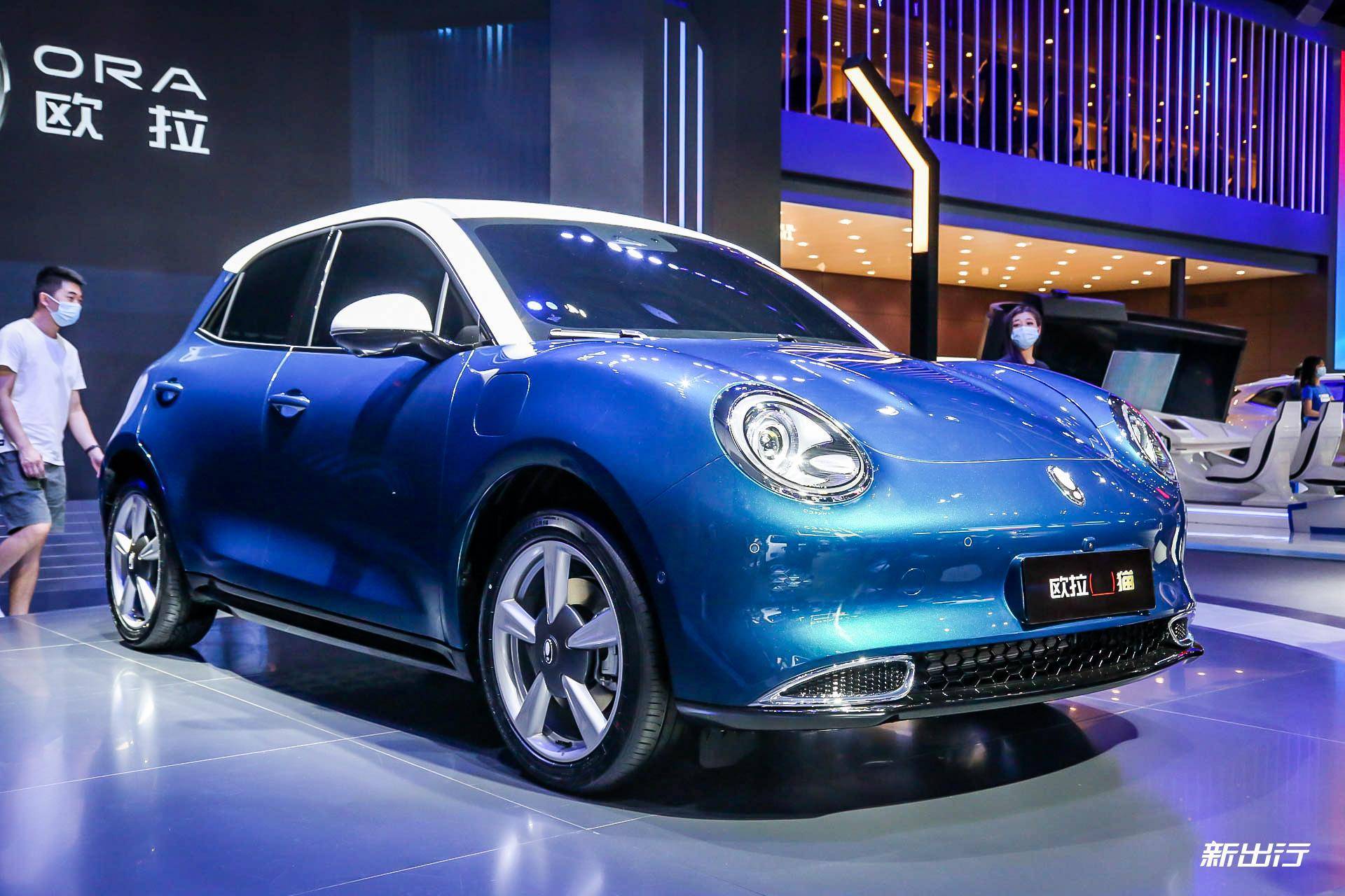 造型圆润复古 成都车展实拍欧拉 es11