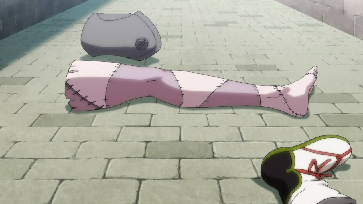 本集真正核心角色是缝合起来的"血肉魔像"也就是俗称的缝合怪