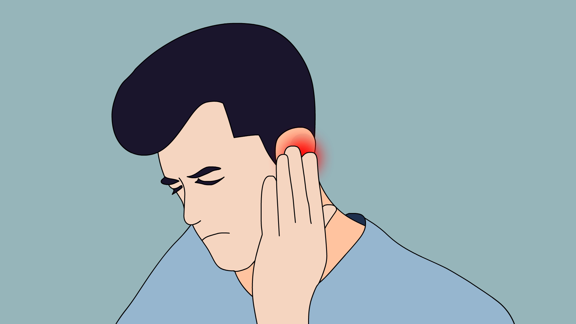 外耳膜受到病菌感染所导致,最初的症状表现为耳部疼痛,耳朵周围肿胀