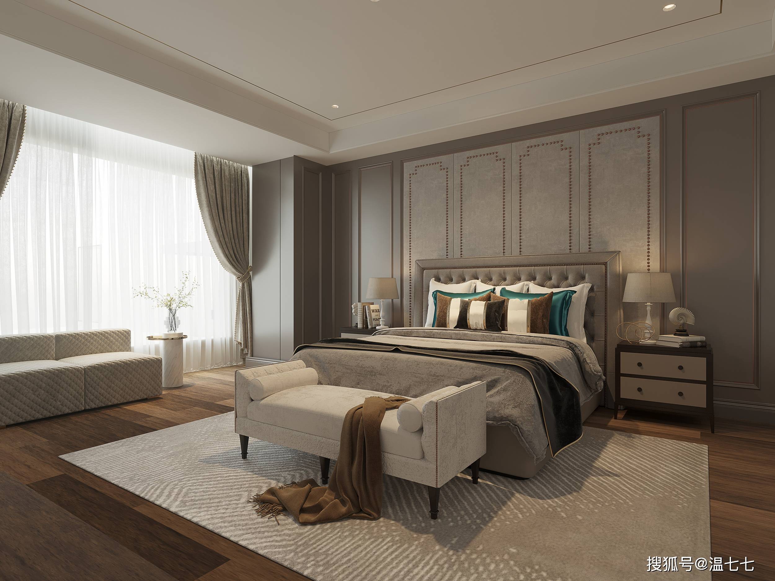 宜兴独栋别墅装修效果图-万科九如城-混搭风_设计