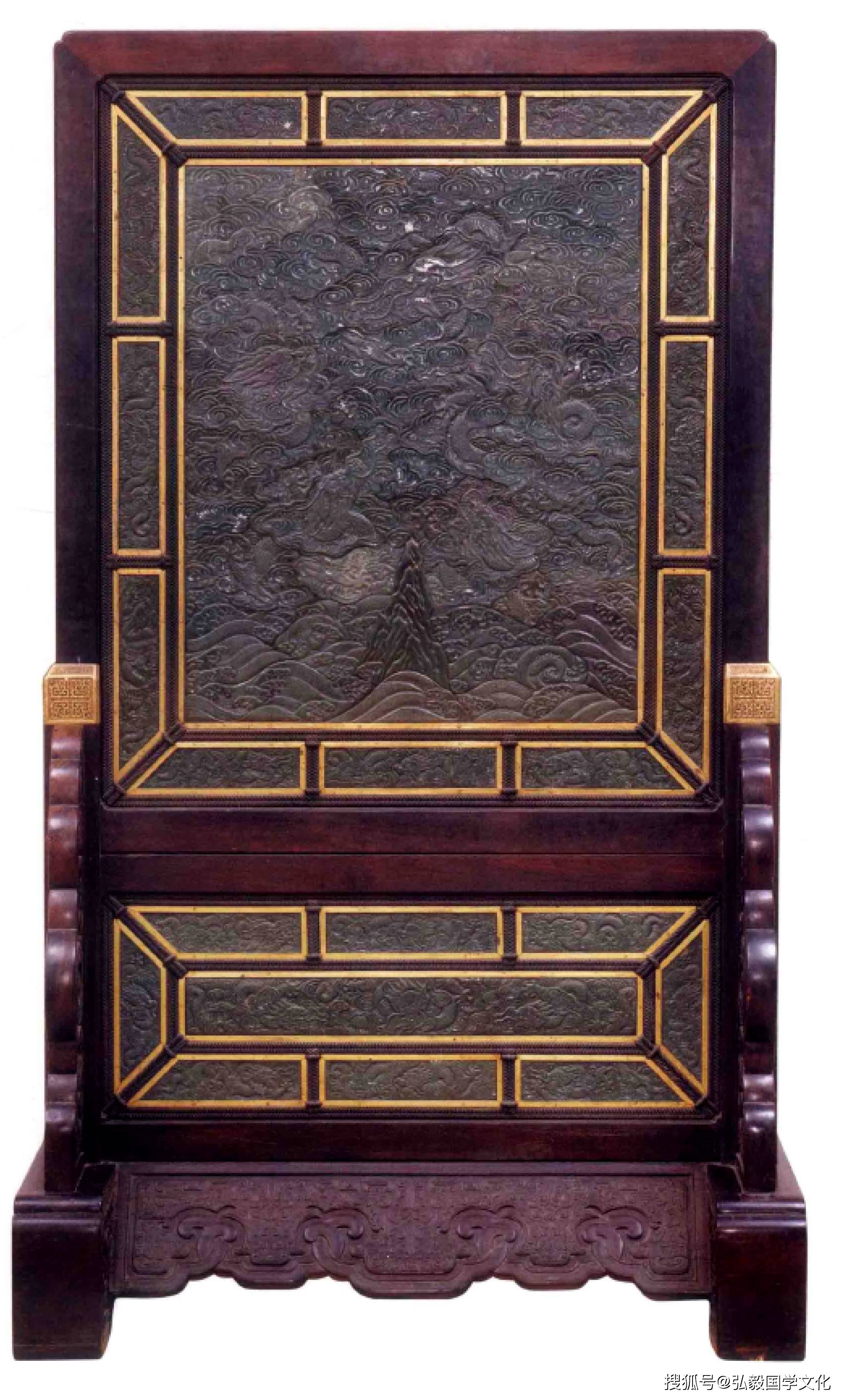 故宫镶嵌家具,紫檀木嵌玉家具,乾隆年间的精品