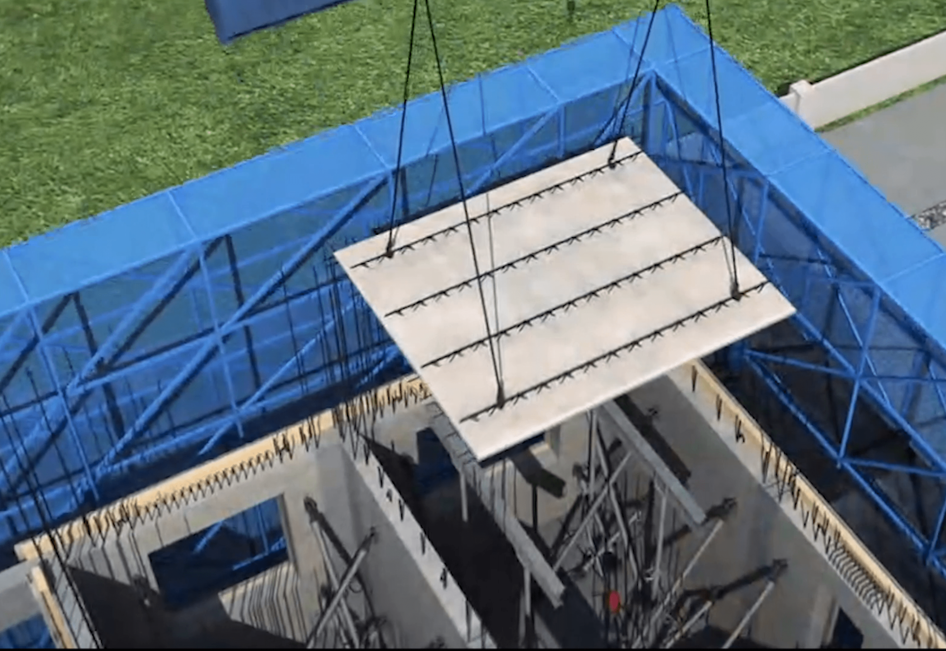装配式建筑bim模拟叠合板吊装