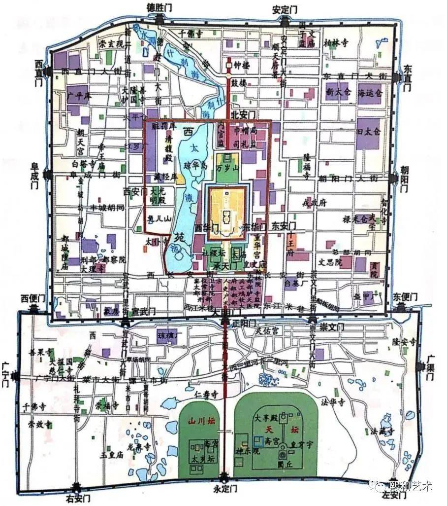 明代北京地图高清图片