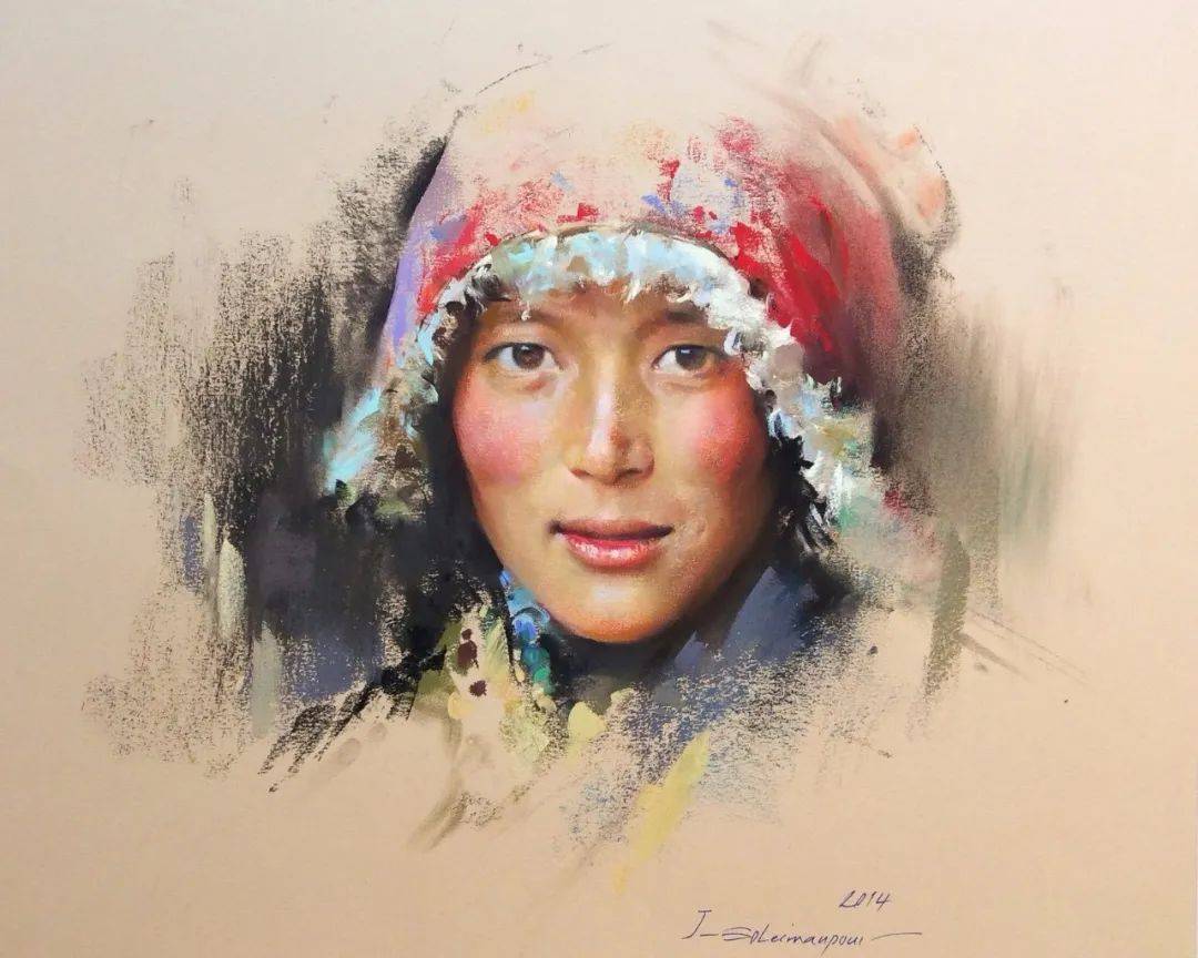 经典作品这就是色粉画美得格外有灵气