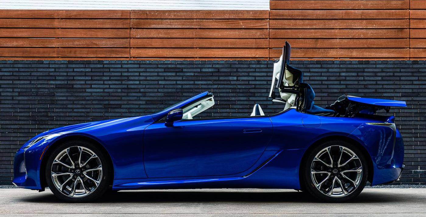 蓝色主题产量十台以内雷克萨斯lc500敞篷车特别版发布
