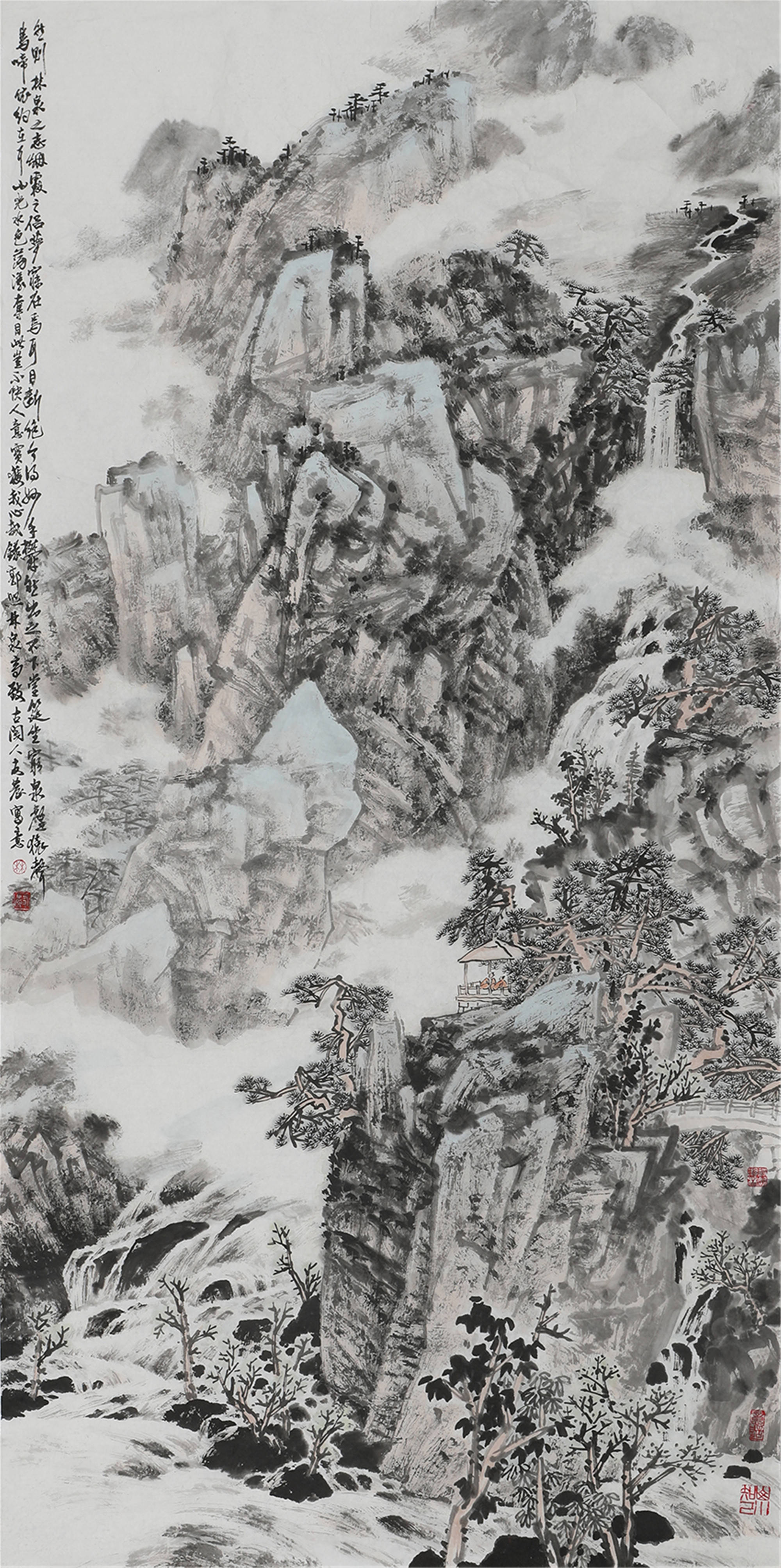 原创林友农我的田园山水画