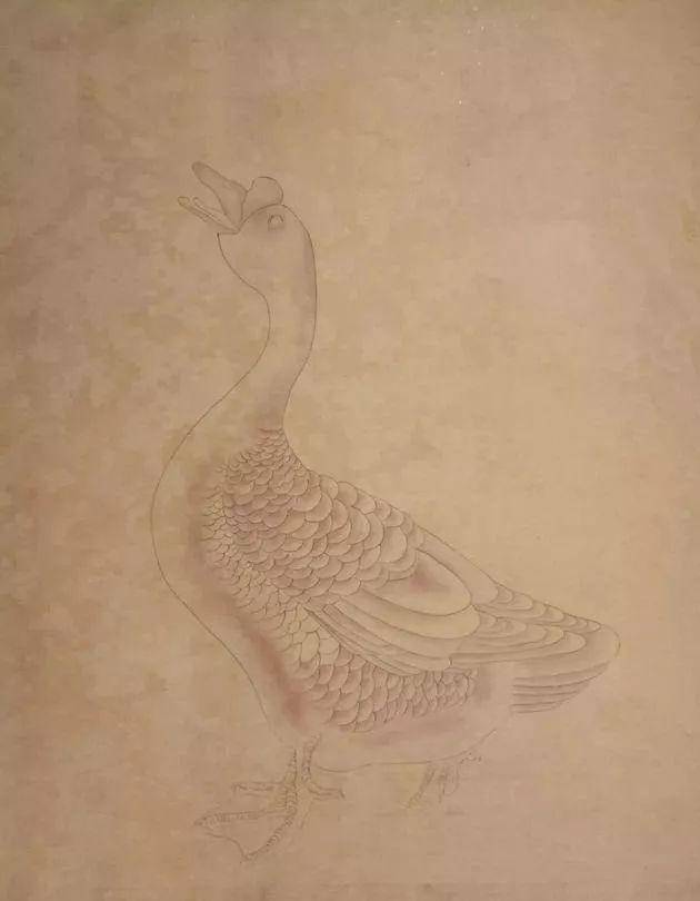鹅的工笔画法示范