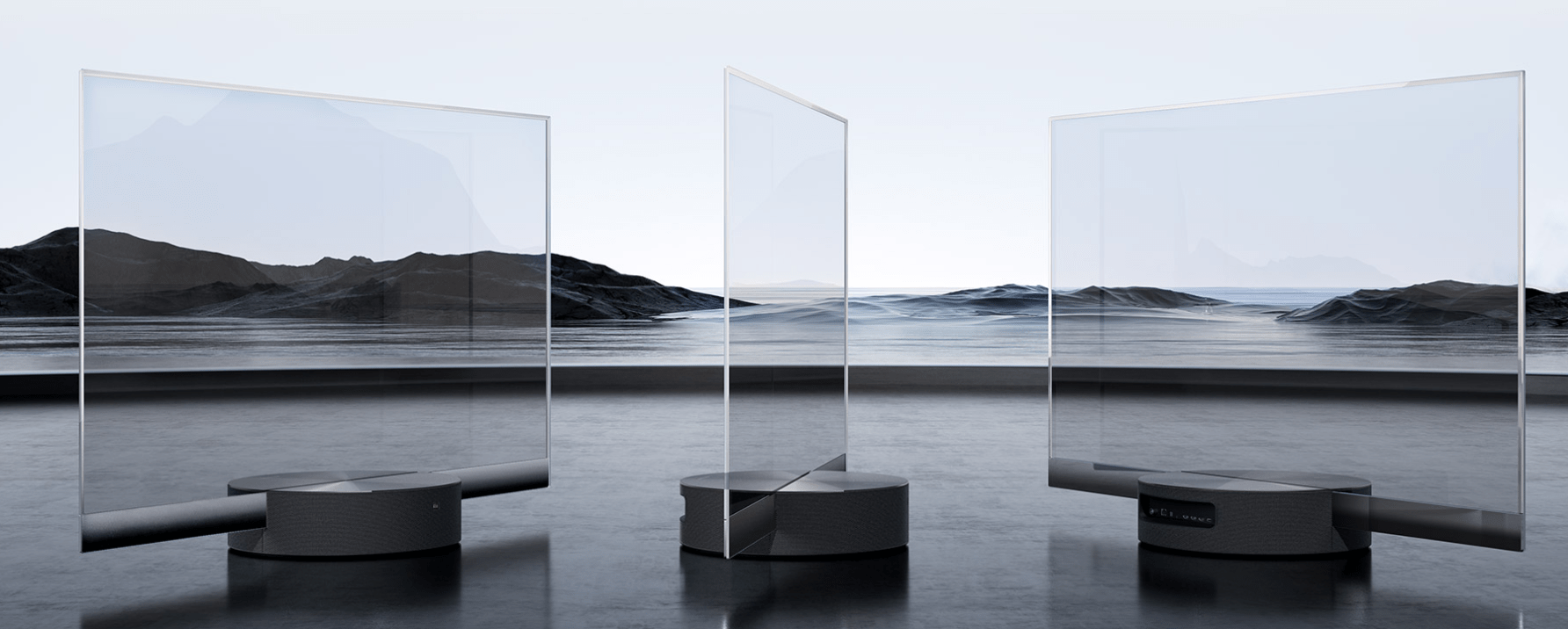 今天跟大家来聊一聊这个透明屏幕电视.