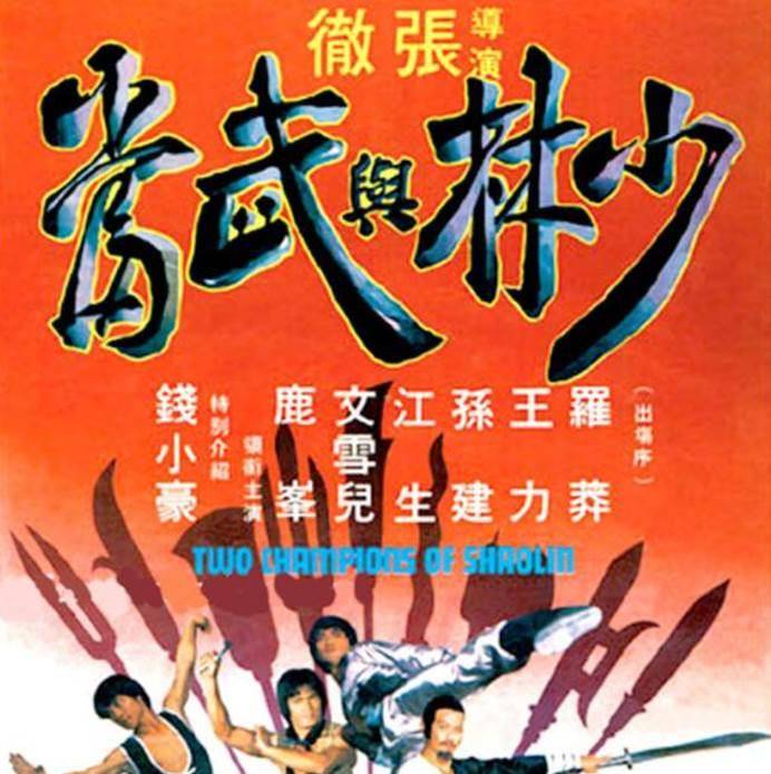 他第一部作品是《少林与武当》,海报中直接加大的字体写着钱小豪的