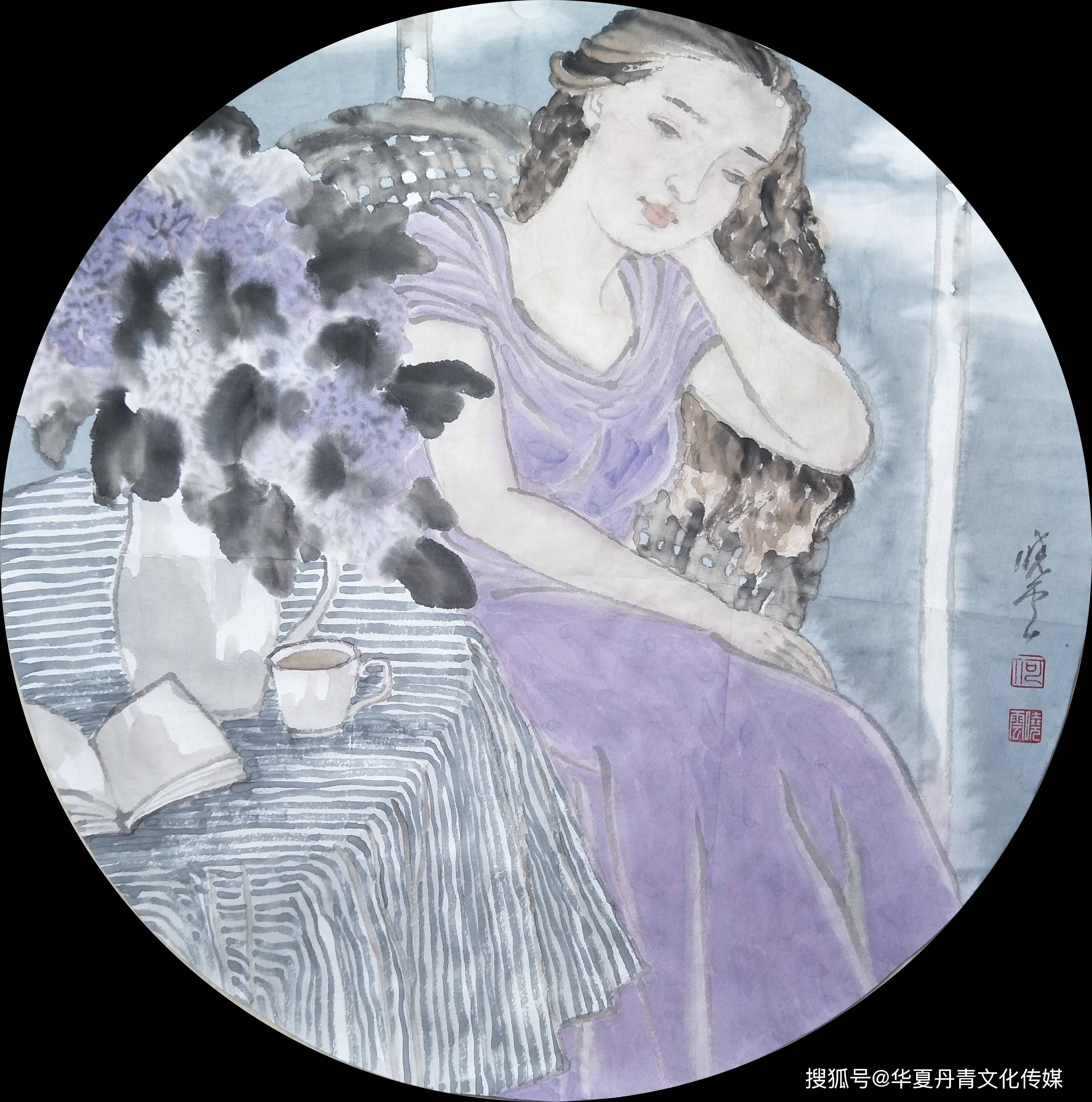 何晓云|清风古韵---当代水墨名家团扇鉴赏交流展_作品