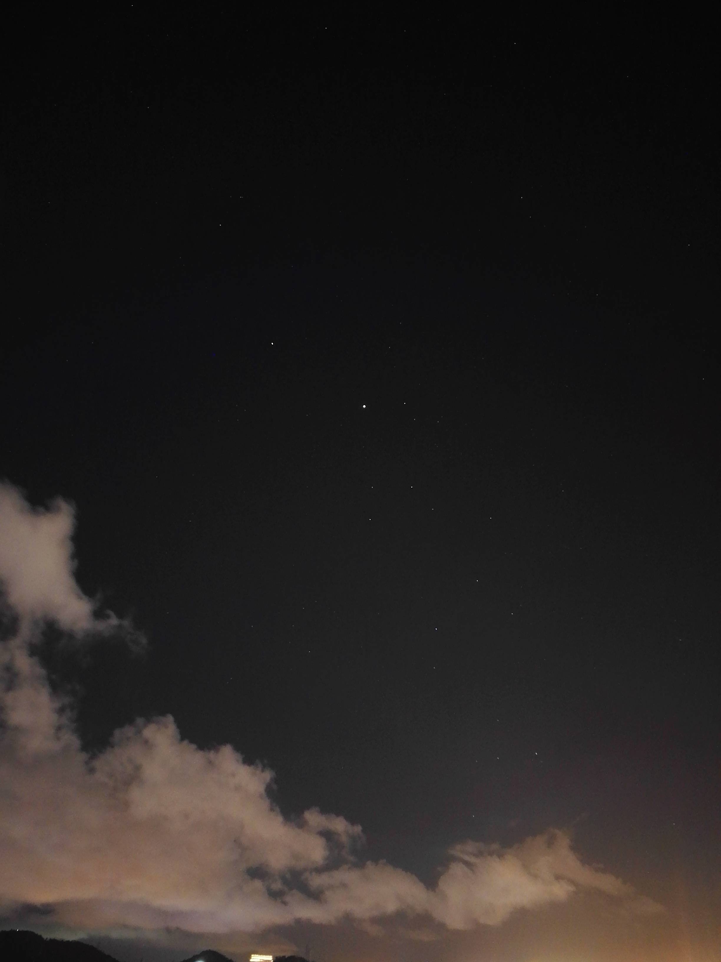 惊喜看不见的星星相机超级夜景模式下的夜空