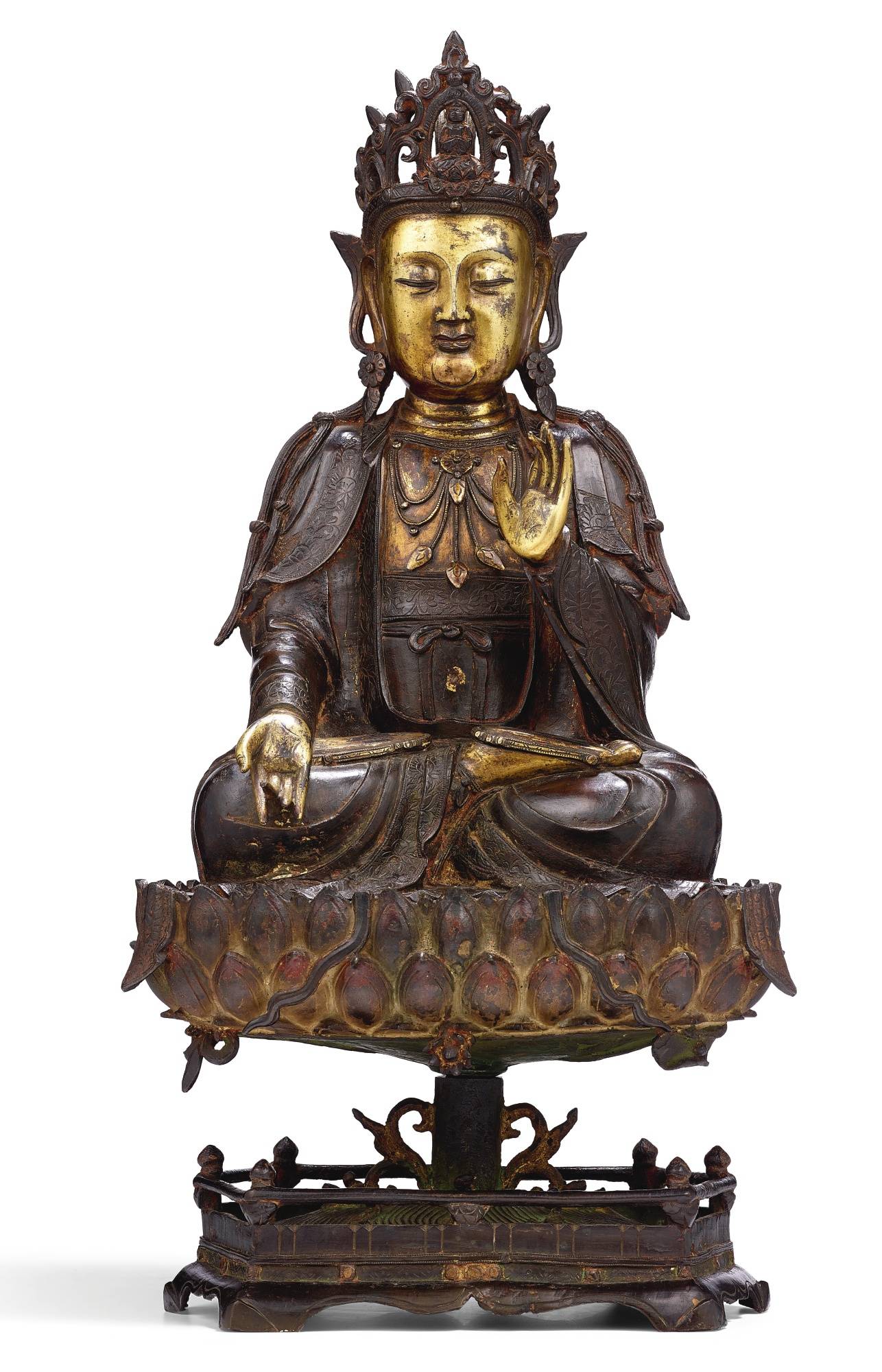 广东中博鉴定中心:艺术品鎏金铜佛像