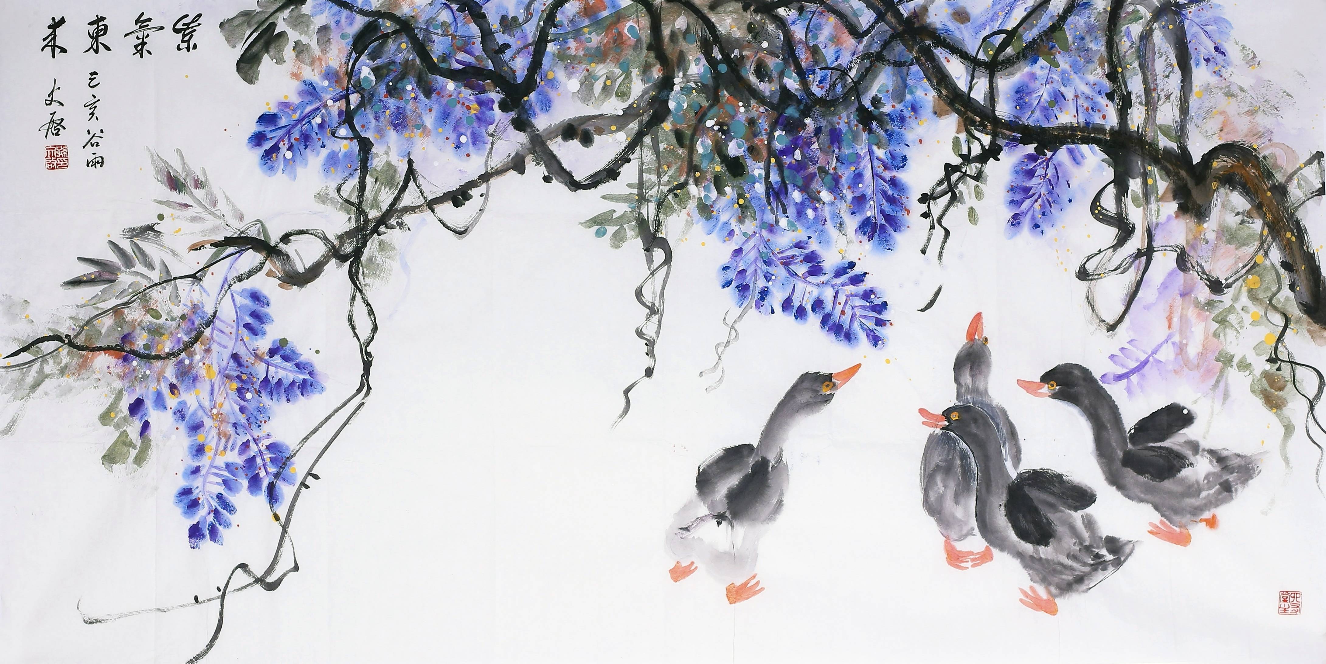 中国画名家——画家孙文启花鸟画赏析