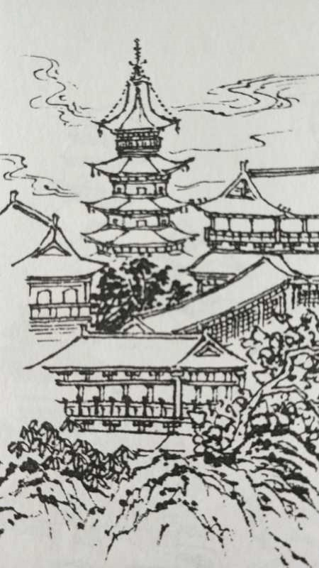 王德禄山水画集房屋建筑的技法