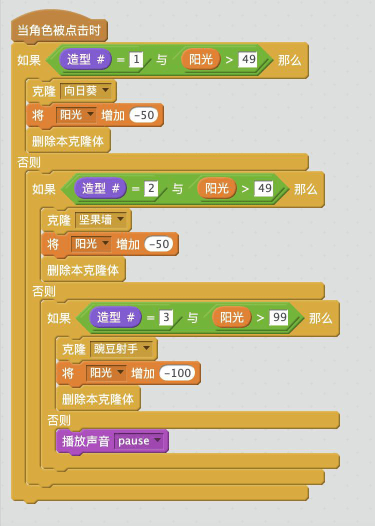 植物大戰殭屍-scratch少兒編程