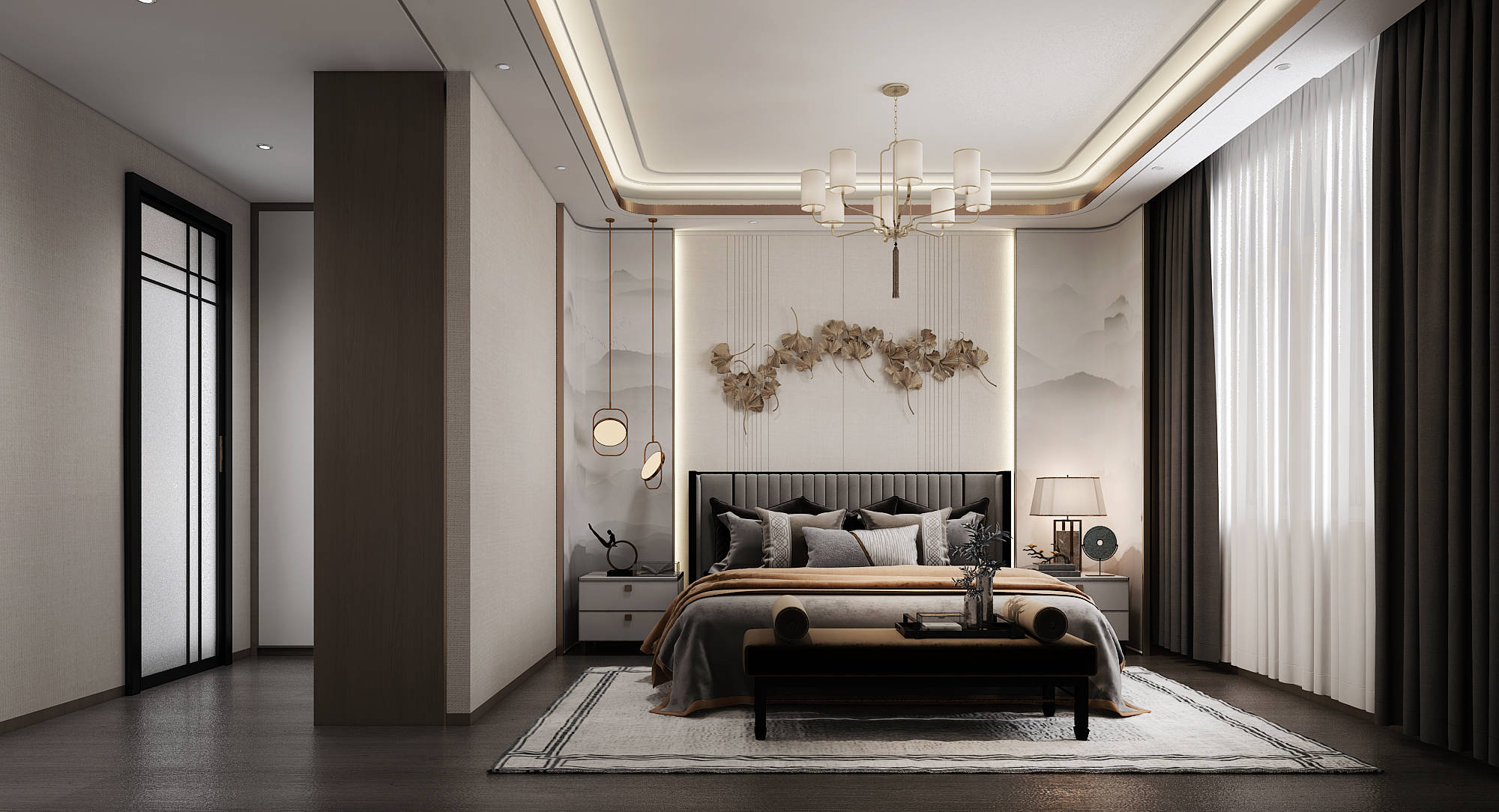 银川新房装修案例 中式轻奢 探索现代住宅新生活