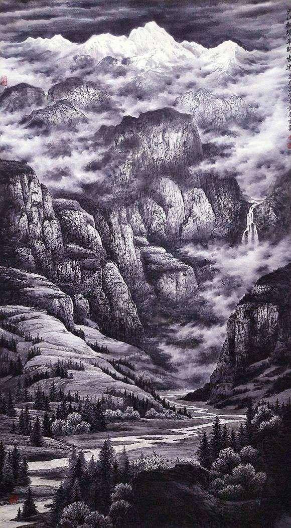 画家黄春雷墨色神韵妙手丹青