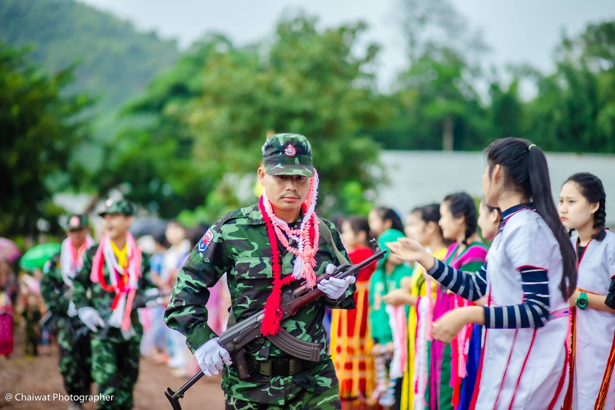 老牌抗缅武装克伦民族解放军烈士节掠影