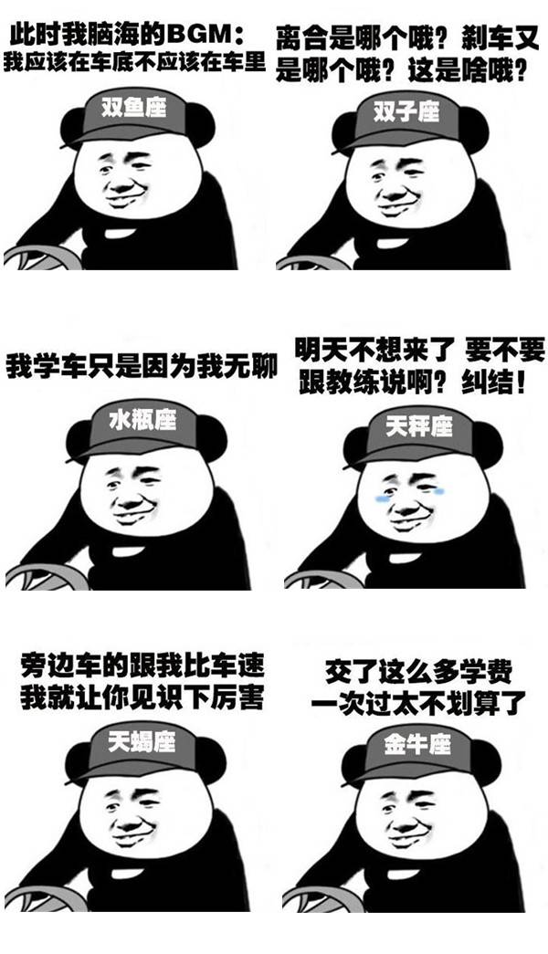 学车表情包学生图片