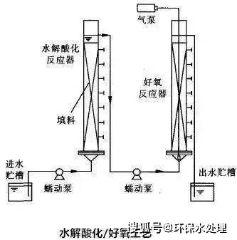 水解酸化工艺是把反应控制在第二阶段完成之前,不进入第三阶段.