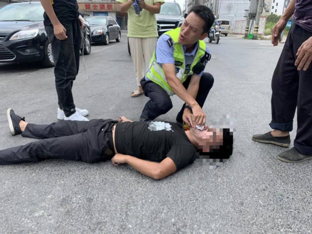 吓人东阳一男子倒地口吐白沫人已