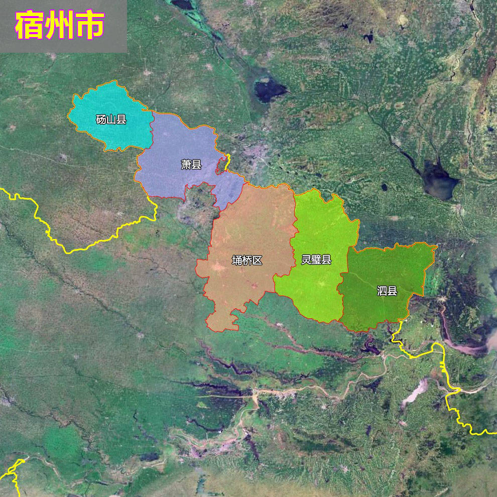 18张地形图,快速了解安徽省16个地级市