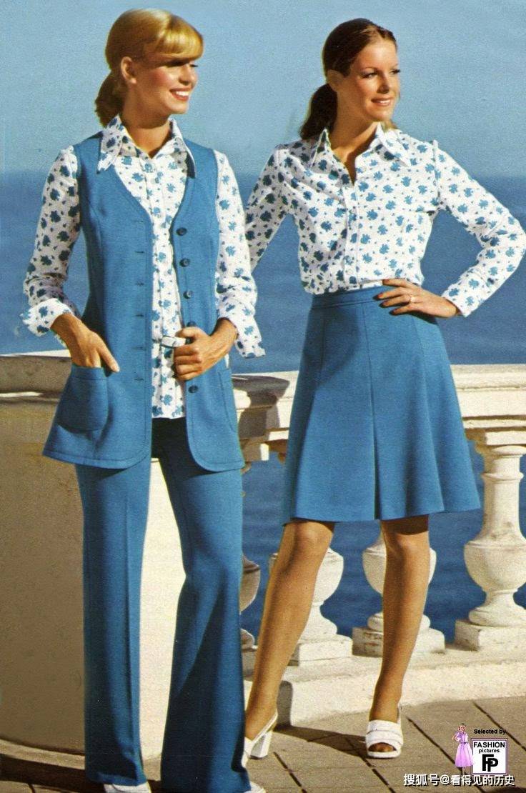 老照片 70年代的时尚流行风_中国