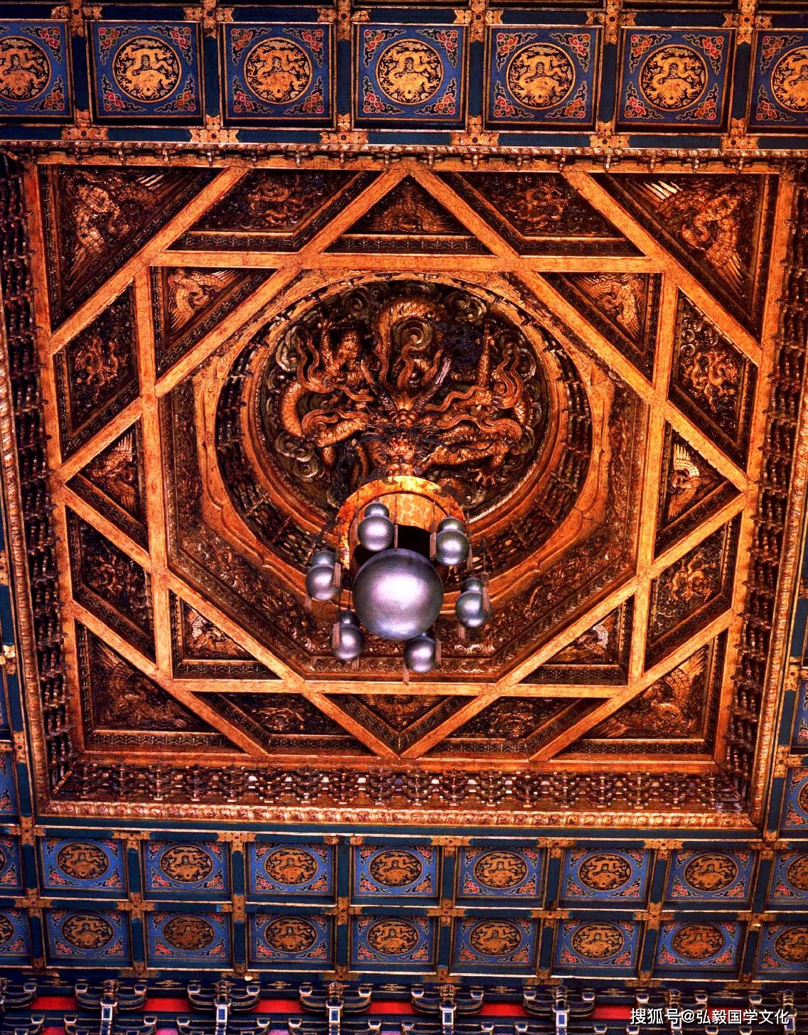 中国建筑文化,故宫皇家建筑,华丽的天花和藻井-搜狐大视野-搜狐新闻
