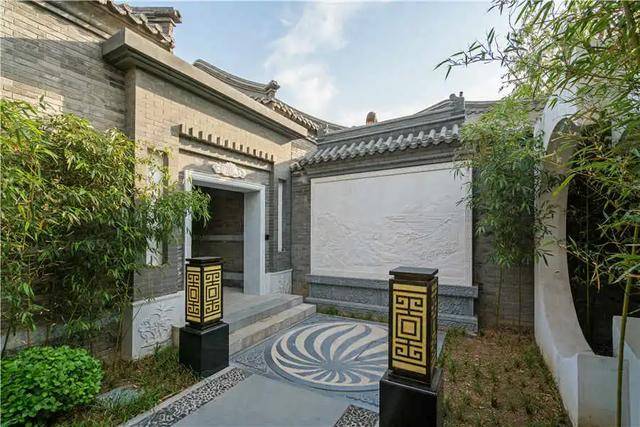 中庭锦鲤池11,过道10,喷水水景9 ,圆窗8 ,中心水池步道7 ,四合院前院6