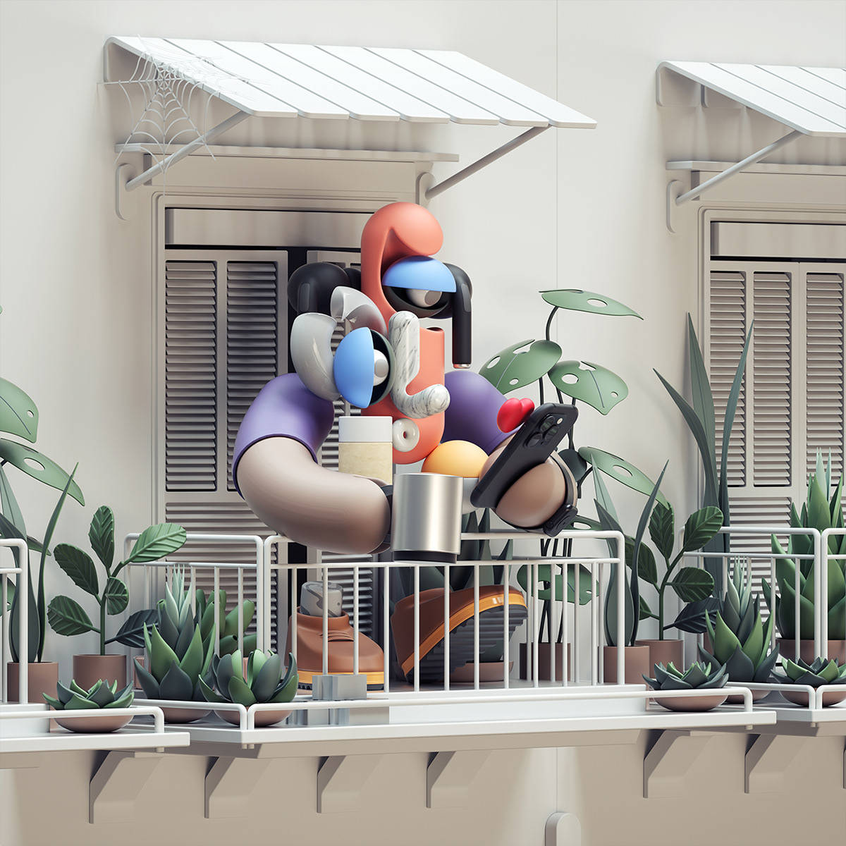 在奥马尔呈现的3d日常里,你是否找到熟悉的自己?