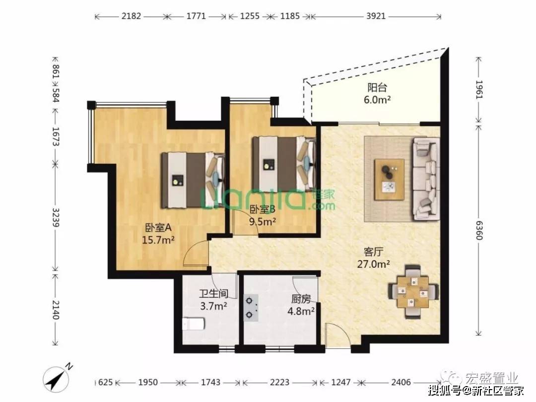 新安湖花园一期户型图图片