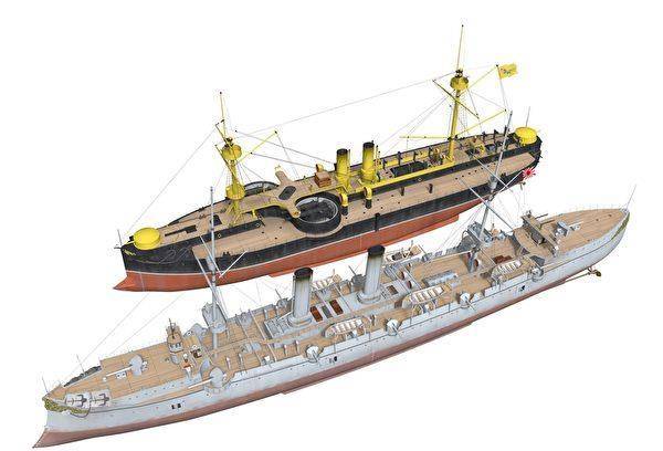 清定远级装甲巡洋舰vs日本吉野清定远级装甲巡洋舰北洋水师提督丁汝昌