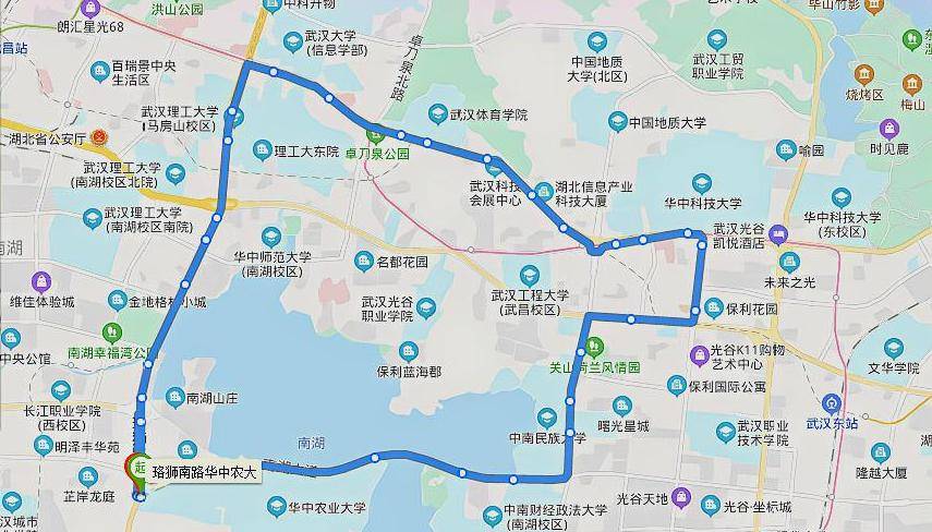 武漢最厲害的公交線路!一口氣連接了13所高校