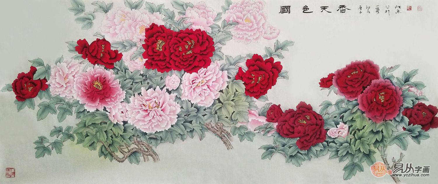 洛阳牡丹瓷花开富贵价格