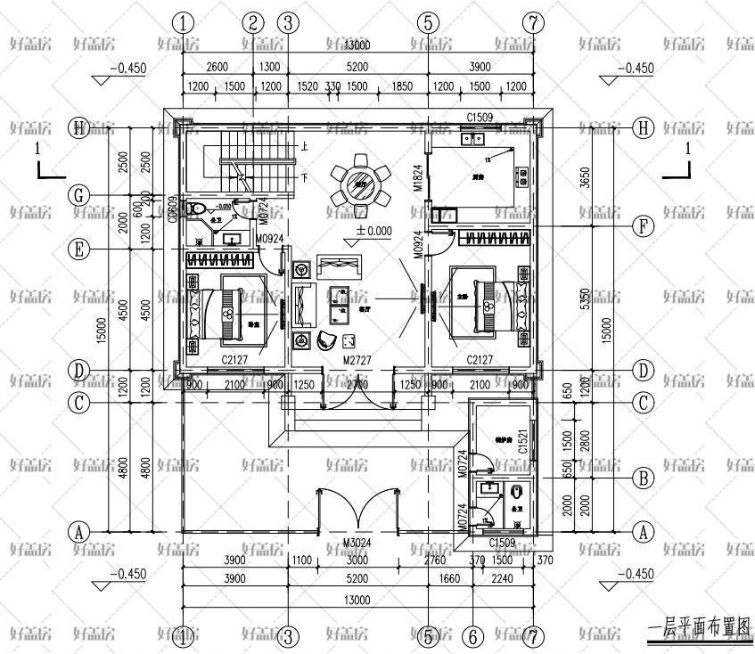 農村自建房設計圖二層