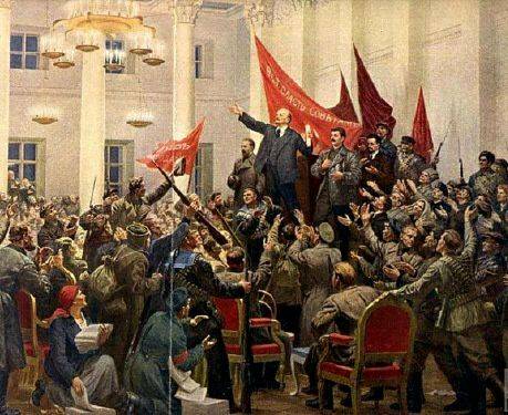 十月革命一声炮响,世界上建立了第一个社会主义国家苏俄