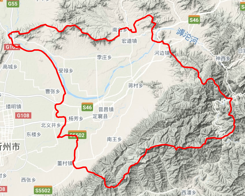 忻州市有一個交通強縣擁有2條高速和2條鐵路還建有一個機場