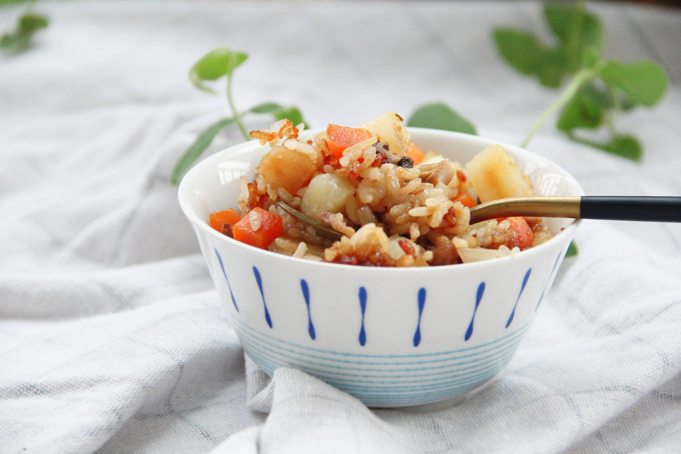 灵魂浇汁香菇土豆肉末焖饭简单营养又方便孩子超爱吃不腻