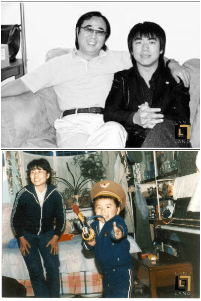 郎朗与父母合照
