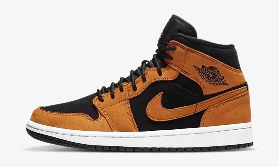 秋季的专属限定小麦色! aj1 mid "wheat" 帅气登场!