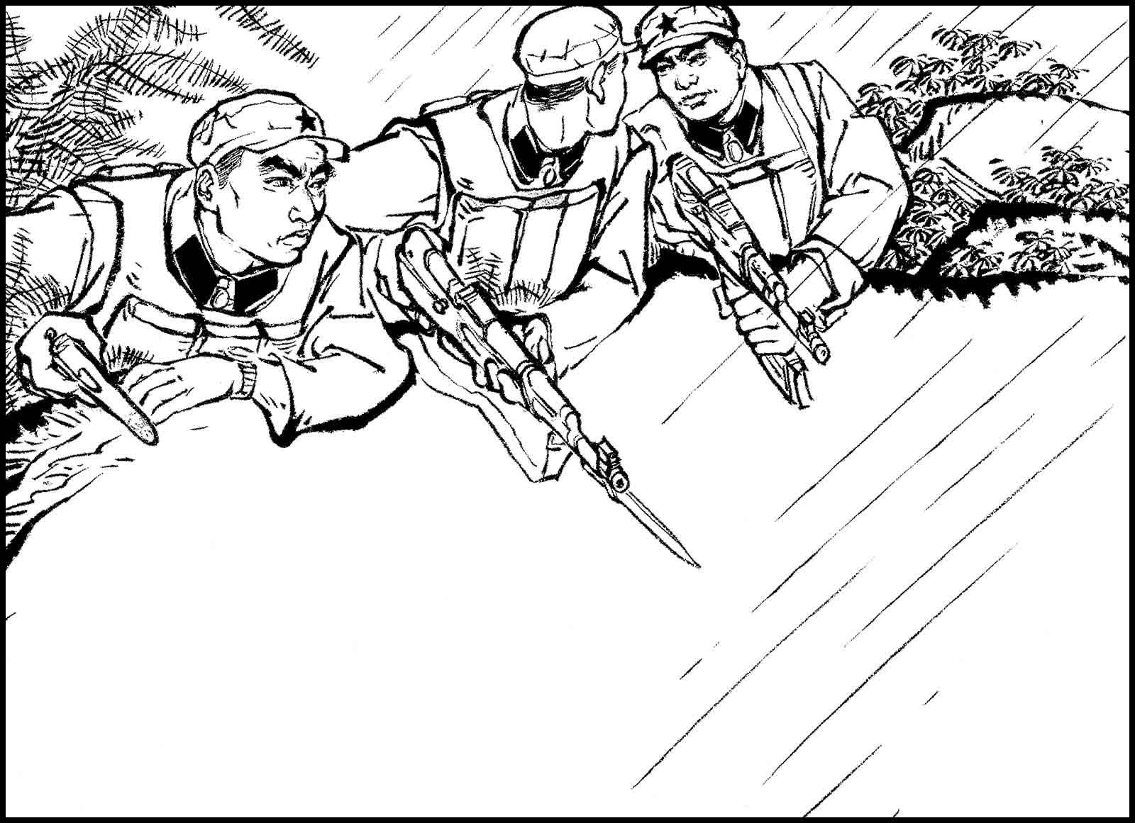 侦察兵的故事之敌岛插旗