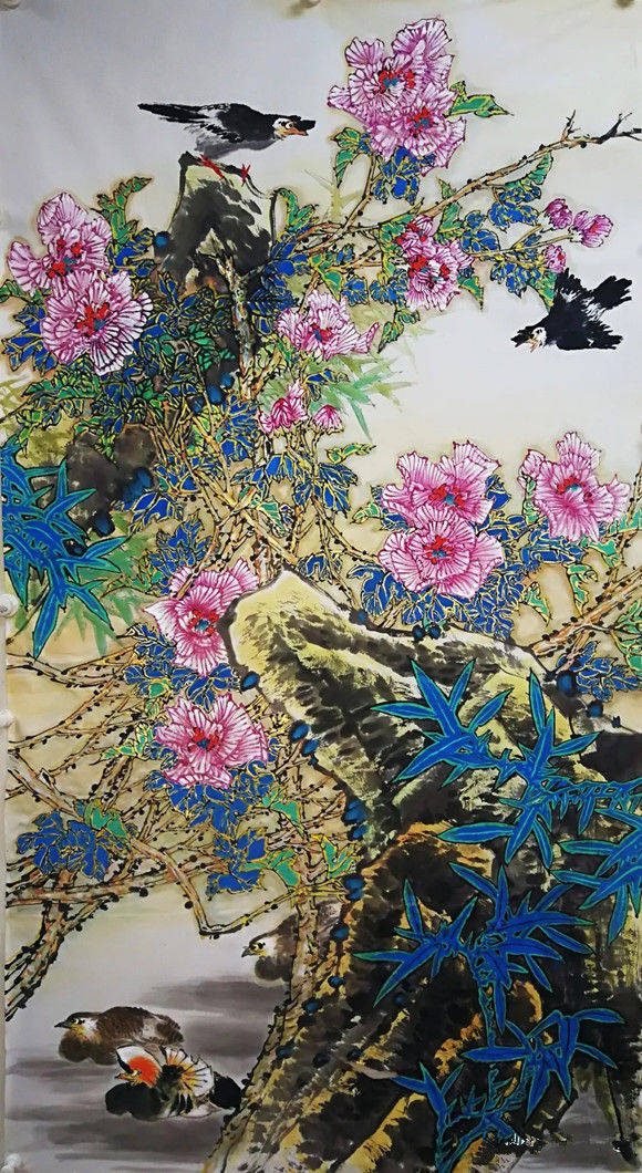 当代中国花鸟画家于源春作品欣赏