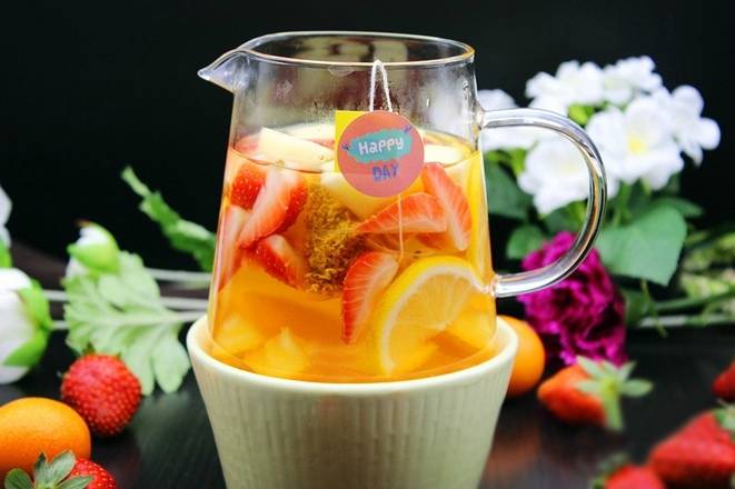 【蜂蜜水果茶】喝上一口,果香扑鼻,令人神清气爽