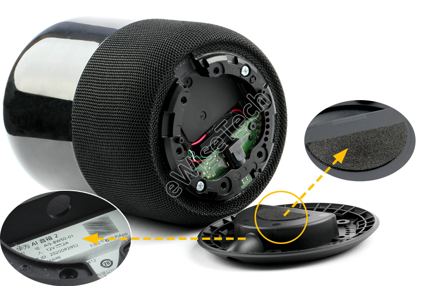 e拆解:华为ai智能音箱2,融合了1代与sound x的一款音箱