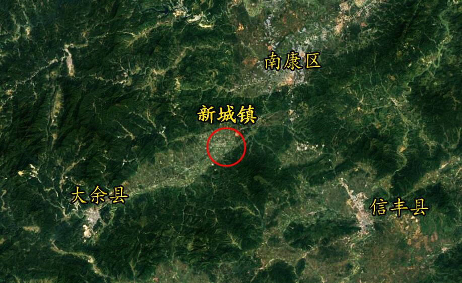 原创江西赣州大余县第一大镇和南康区交界是全国重点镇