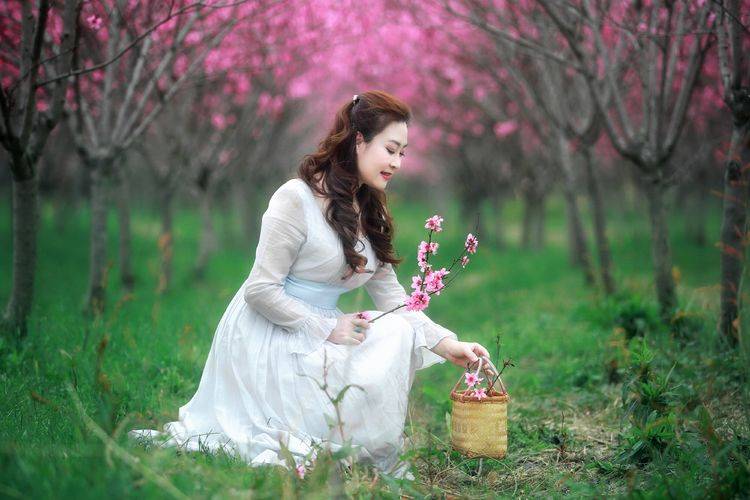 人像摄影组图那些花儿的岁月桃花仙子人在画中游