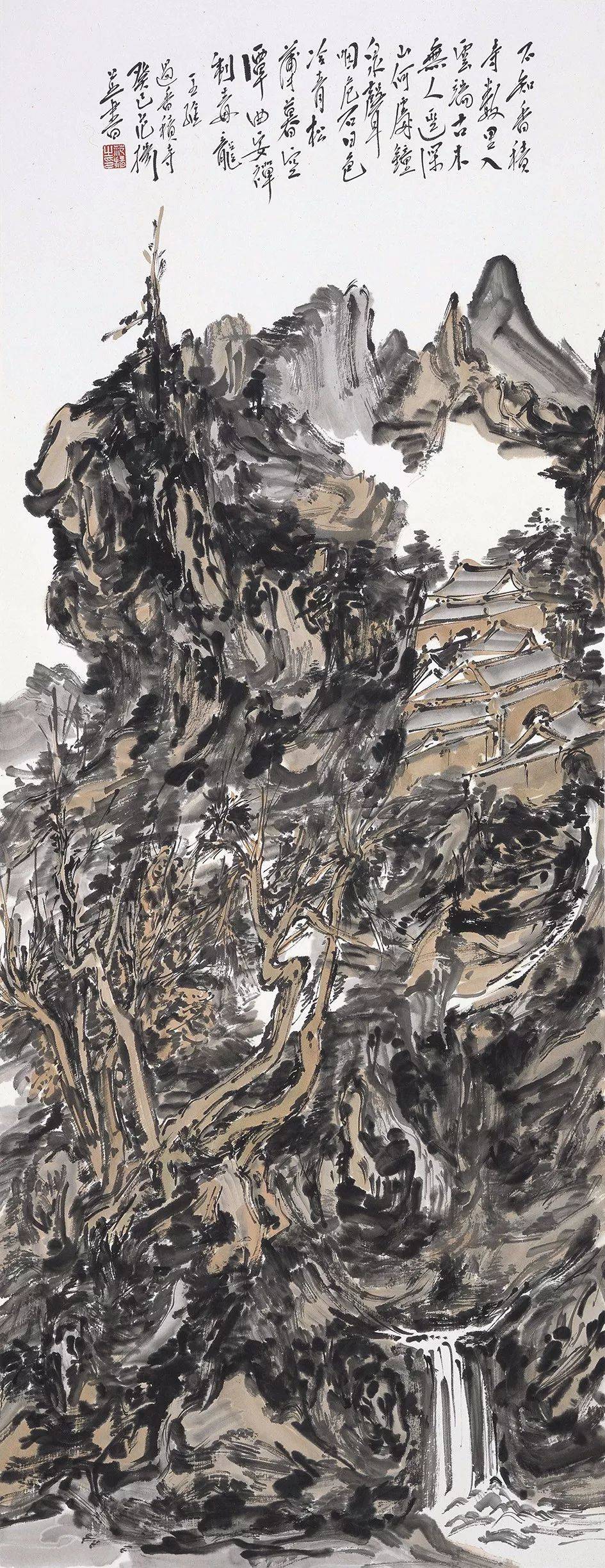 范扬《香积寺》 133.8×52cm 2013年