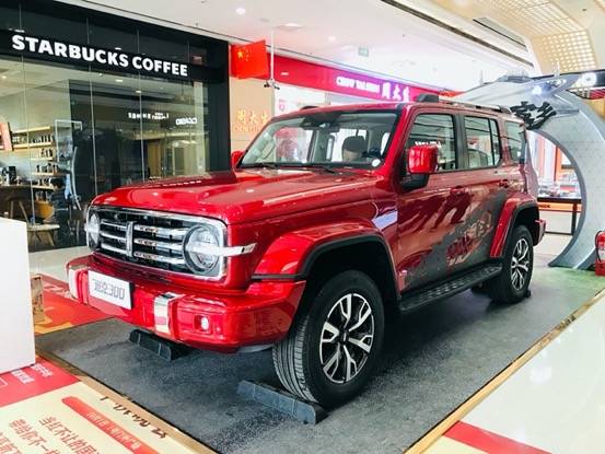 实拍长城wey坦克300,硬朗霸气,绝对配得上坦克这个名字