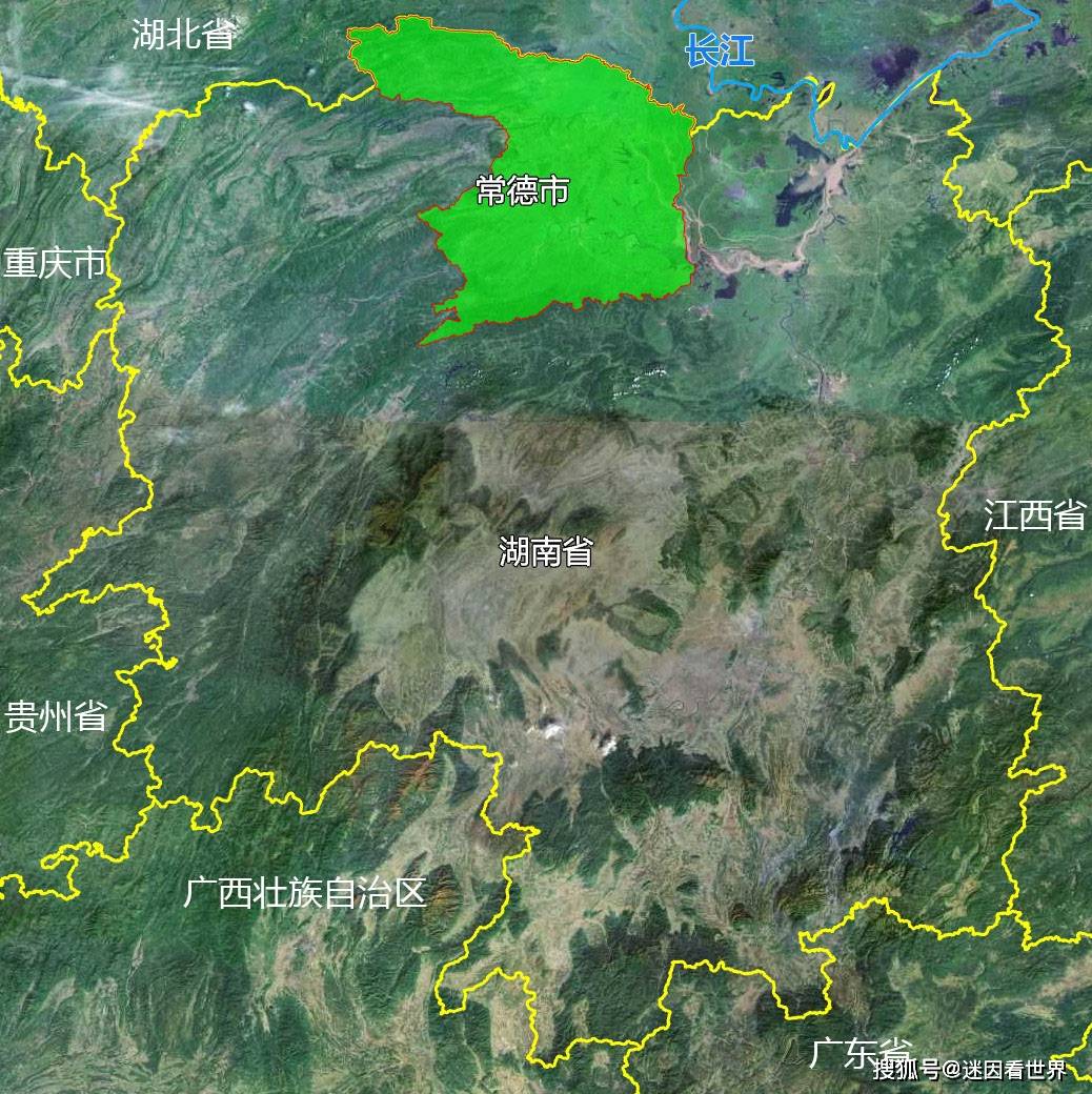 11张地形图,快速了解湖南省常德市的9个市辖区县市